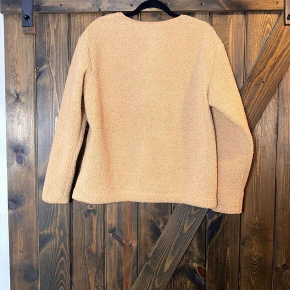 NWT Joie Sherpa Teddy Button Front Jacket W/Pockets - Picture 2 of 6